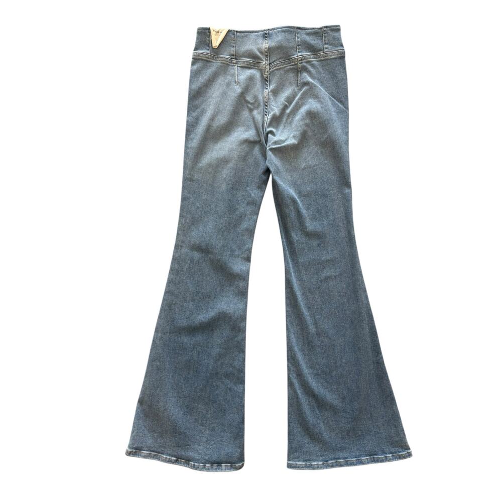 WE THE FREE FREE PEOPLE KIERA PULL ON FLARE NWOT SIZE 28 COTTON BLEND - Picture 5 of 9